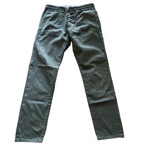 Fortela Cargo Trousers 100% Cotton Green‎ Skinny Pants Men's Size 30